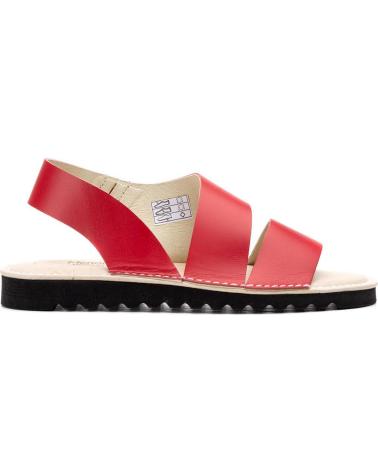 Sandalias de Mujer LA VIDA ROSA SANDALIA PLANA ROJO