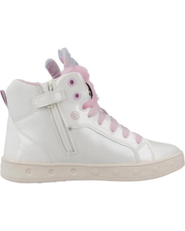 girl Trainers GEOX J468WA 0NFBH J SKYLIN C0653 WHITE-MULTICOLOR
