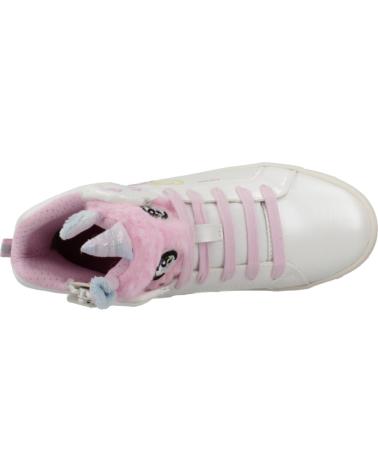 girl Trainers GEOX J468WA 0NFBH J SKYLIN C0653 WHITE-MULTICOLOR