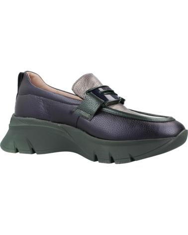 Mocasines HISPANITAS  de Mujer MOCASINES MUJER MODELO 156260 COLOR VERDE  FOREST