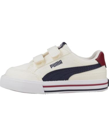 girl and boy Trainers PUMA ZAPATILLAS NINO MODELO COURT CLASSIC VULC FS V IN COLOR BEIS  WHITE