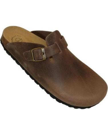 Zuecos MAWEN  de Mujer y Hombre ZUECO BIO DE PIEL GENUINA  MARRóN