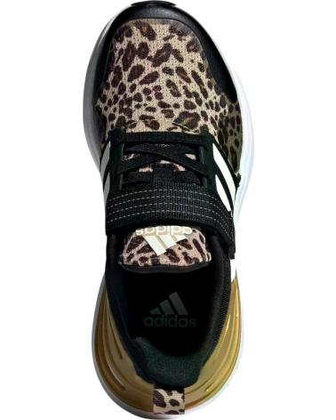 ADIDAS RAPIDASPORT EL K ID2714 BLACK SNEAKERS WITH ANIMAL PRINT NEGRO