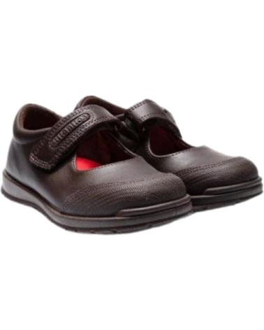 girl shoes TITANITOS M VELCRO MOKA  MARRóN