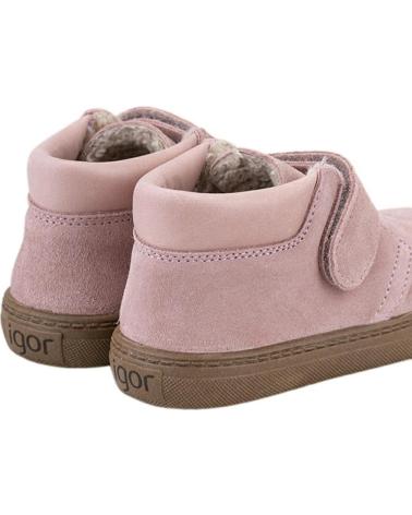 Botines IGOR  de Niña B TUI PIEL FORRO  ROSA