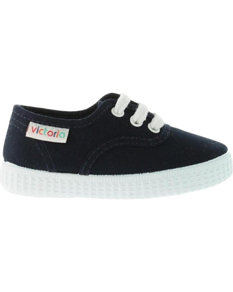 VICTORIA 1915 INGLESA CANVAS TRAINERS NAVY BLUE WITH WHITE LACES AZUL