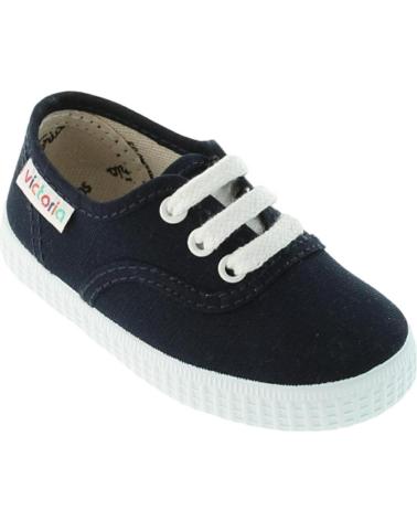 VICTORIA 1915 INGLESA CANVAS TRAINERS NAVY BLUE WITH WHITE LACES AZUL