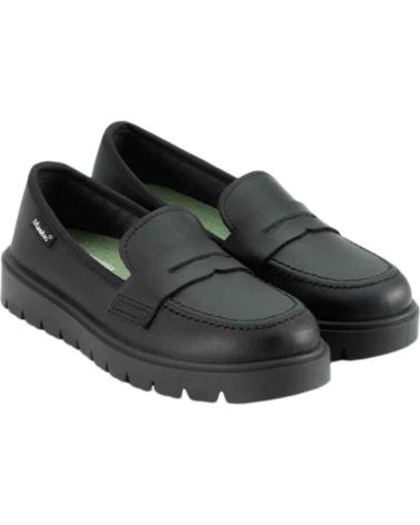 Mocasines TITANITOS  de Niño MOCASIN PIEL  NEGRO