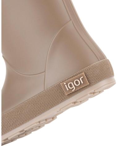 girl and boy Wellington Boots IGOR YOGI CUELLO  BEIG - MARRóN