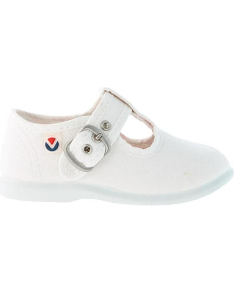 Zapatos VICTORIA de Niño PEPITO HEBILLA LONA BLANCO Zapatos VICTORIA de Niño PEPITO HEBILLA LONA BLANCO