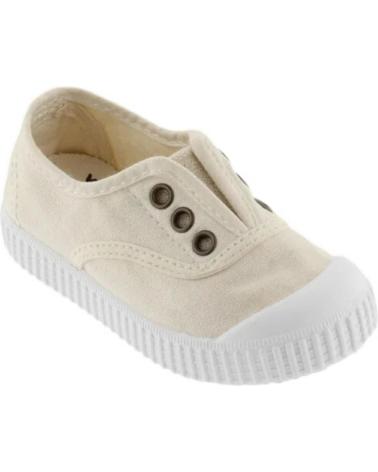 girl and boy Trainers VICTORIA PX COTTON  BEIGE