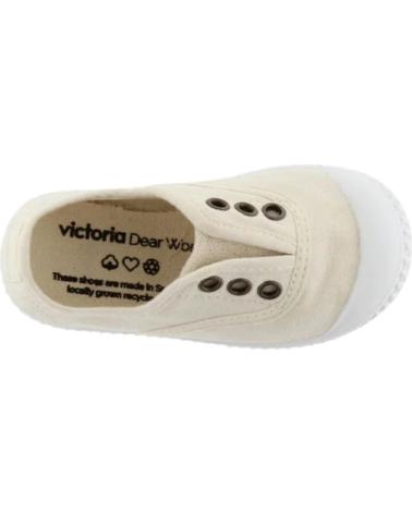 girl and boy Trainers VICTORIA PX COTTON  BEIGE