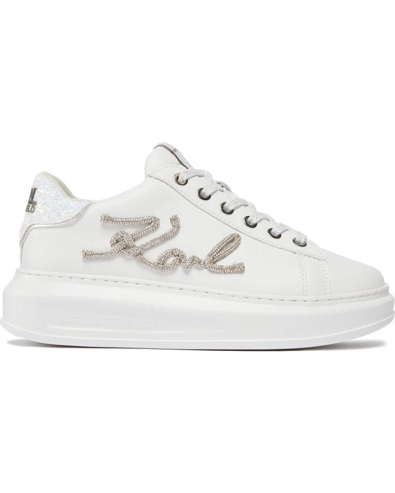 Zapatillas deporte KARL LAGERFELD  de Mujer KAPRI SIGNIA RHINESTONE LO KL62510G  BLANCO
