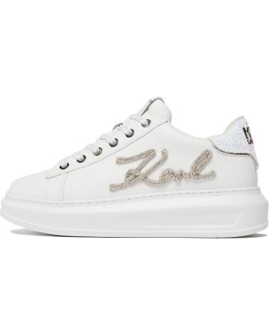Zapatillas deporte KARL LAGERFELD  de Mujer KAPRI SIGNIA RHINESTONE LO KL62510G  BLANCO