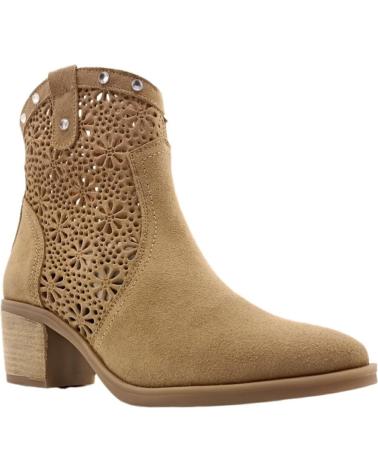 Botines DESCANFLEX  de Mujer BOTIN PICADO FLORES SERR QATAR  MARRóN