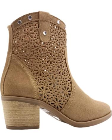 Botines DESCANFLEX  de Mujer BOTIN PICADO FLORES SERR QATAR  MARRóN