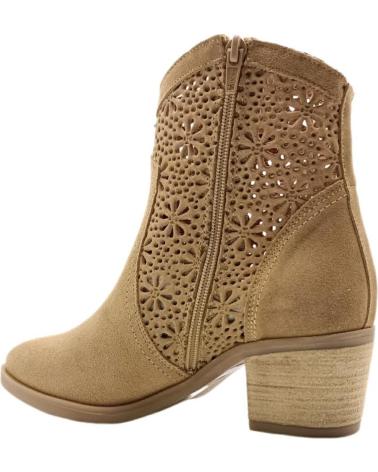 Botines DESCANFLEX  de Mujer BOTIN PICADO FLORES SERR QATAR  MARRóN