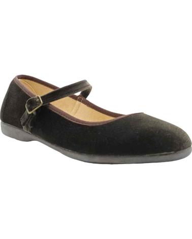 Zapatos TOKOLATE  de Niña M TERCIOPELO ESCOTADO  MARRóN