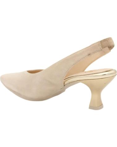 Sandalias DESCANFLEX  de Mujer SALON ANTE DESTALONADO SONORA  BEIGE
