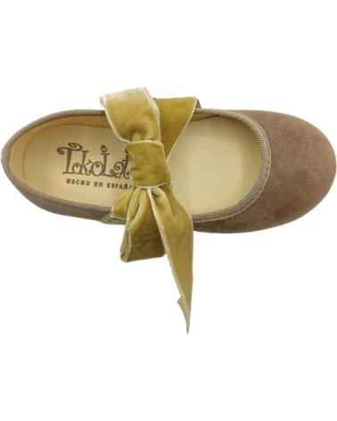 Schuhe TOKOLATE  für Mädchen BAILARINA SERR LAZO  AZUL