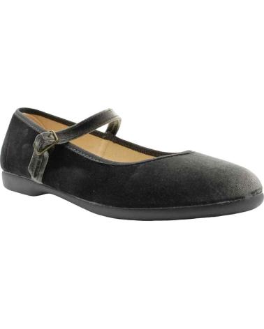 Zapatos TOKOLATE  de Niña M TERCIOPELO ESCOTADO  GRIS