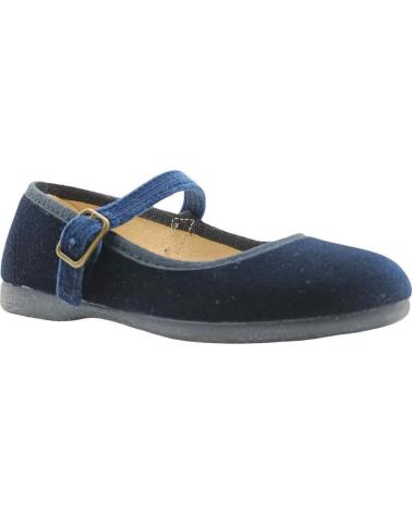 Zapatos TOKOLATE  de Niña M TERCIOPELO ESCOTADO  AZUL