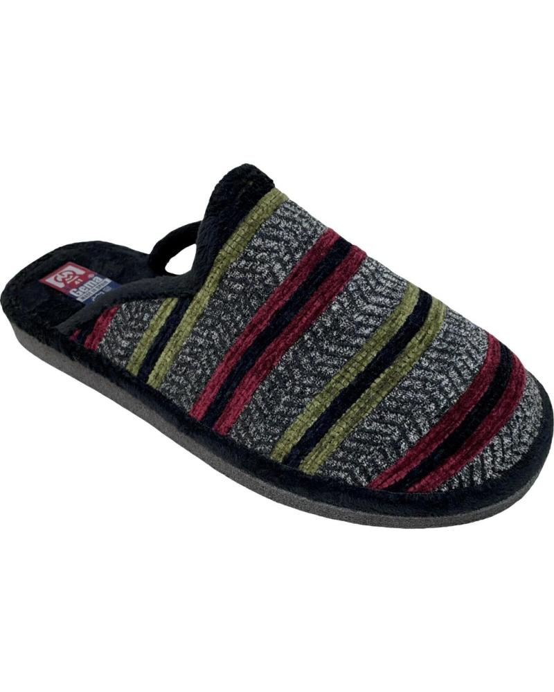 Hausschuhe GEMA GARCIA  für Herren CHINELA BANDAS COMBI  NEGRO