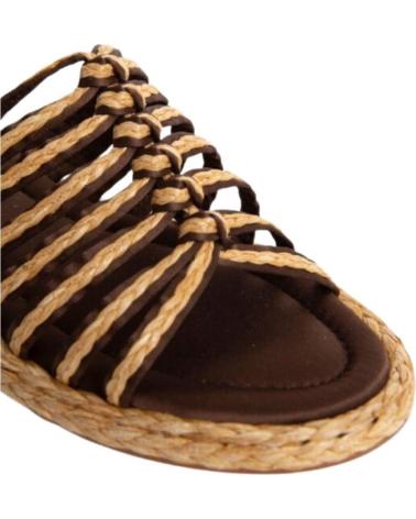 Sandalias CORINA  de Mujer SANDALIAS PLANAS MUJER YUTE VARIOS M4445  MARRON