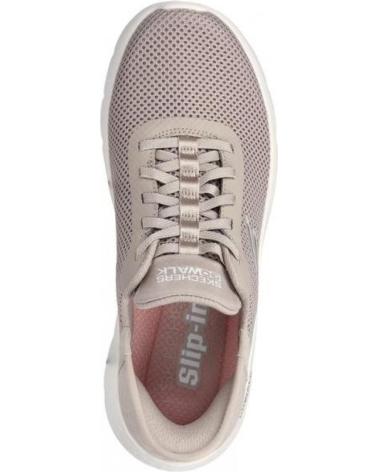 SKECHERS ZAPATOS ZAPATOS MUJER ZAPATILLAS BAJAS MODELO GO WALK FLEX BEIGE