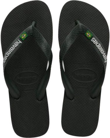 Chanclas HAVAIANAS  de Hombre 4110850 5983 BRASIL LOGO  GREEN OLIVE-GREEN OLIVE