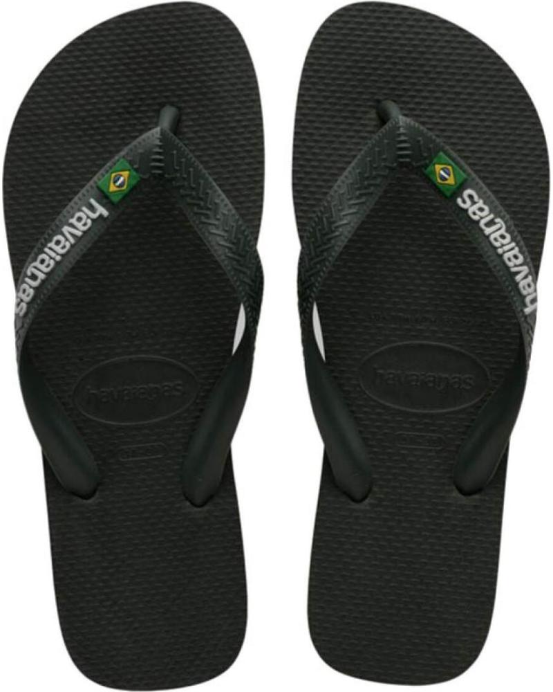 Chanclas HAVAIANAS  de Hombre 4110850 5983 BRASIL LOGO  GREEN OLIVE-GREEN OLIVE