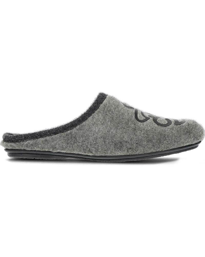 Man House slipers VUL-LADI PANTUFLAS PARA HOMBRE DE VULLADI MODELO 6651  MUTONJASPGRIS