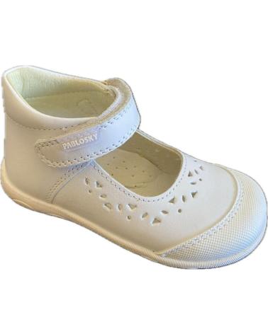 Chaussures PABLOSKY  pour Fille ZAPATO DE NINA 023700  BLANCO