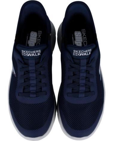 SKECHERS GO WALK FLEX HANDS UP SLIP INS MARINO-GRIS PARA HOMBRE - 41 NVY MAR-GRIS