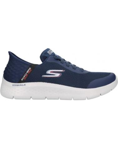 SKECHERS GO WALK FLEX HANDS UP SLIP INS MARINO-GRIS PARA HOMBRE - 41 NVY MAR-GRIS