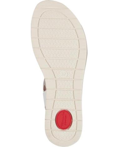 Woman Sandals TAMARIS 88707 PIEL BLANCA-ORO  BLANCO