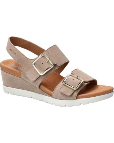 Woman Sandals MEPHISTO YSABEL NUBUCK  TAUPE