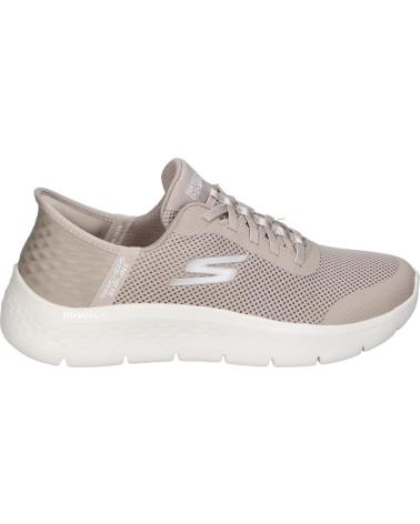SKECHERS ZAPATOS ZAPATOS MUJER ZAPATILLAS BAJAS MODELO GO WALK FLEX BEIGE