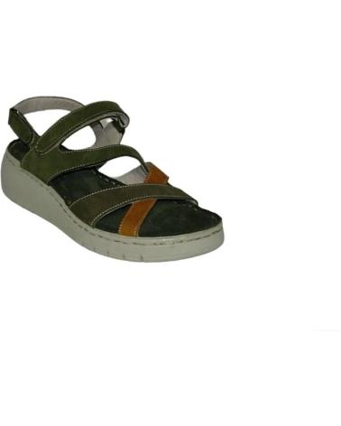 Sandalias ERASE  de Mujer SANDALIAS CUNA MUJER DE PIEL  MARRóN