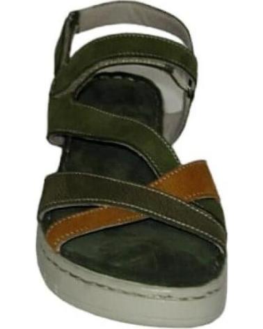 Sandalias ERASE  de Mujer SANDALIAS CUNA MUJER DE PIEL  MARRóN