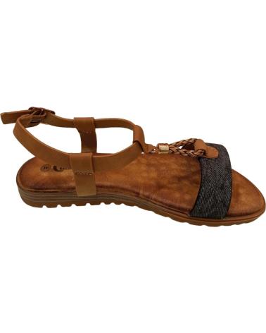 Sandalen MAWEN  für Damen SANDALIA PLANA MUJER  NEGRO