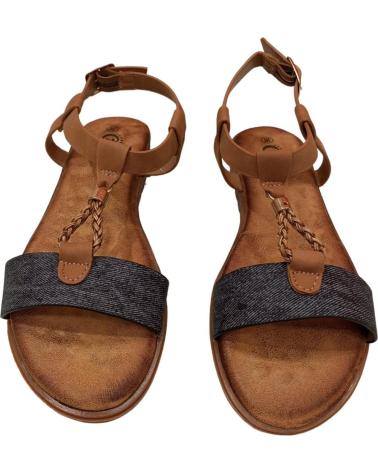 Sandalen MAWEN  für Damen SANDALIA PLANA MUJER  NEGRO