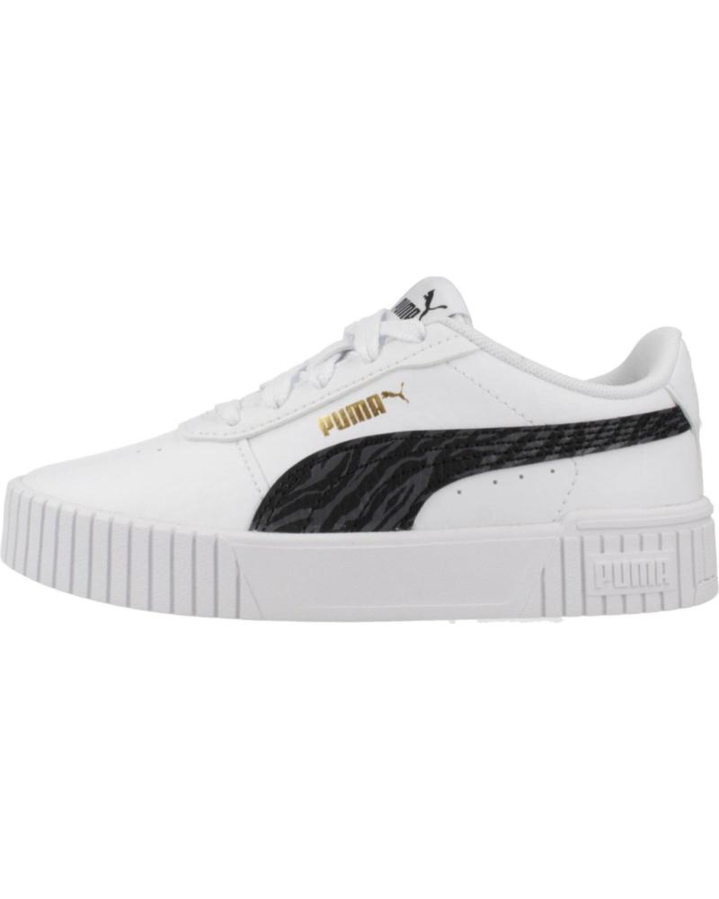 Deportivas PUMA  de Niña y Niño ZAPATILLAS NINO MODELO CARINA 2 0 ZEBRA PS COLOR BLANCO WHIT  WHITE