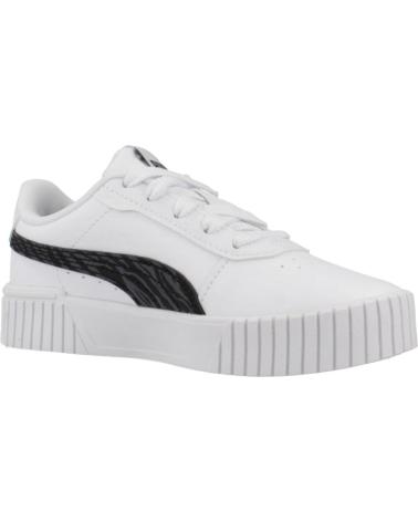 Deportivas PUMA  de Niña y Niño ZAPATILLAS NINO MODELO CARINA 2 0 ZEBRA PS COLOR BLANCO WHIT  WHITE