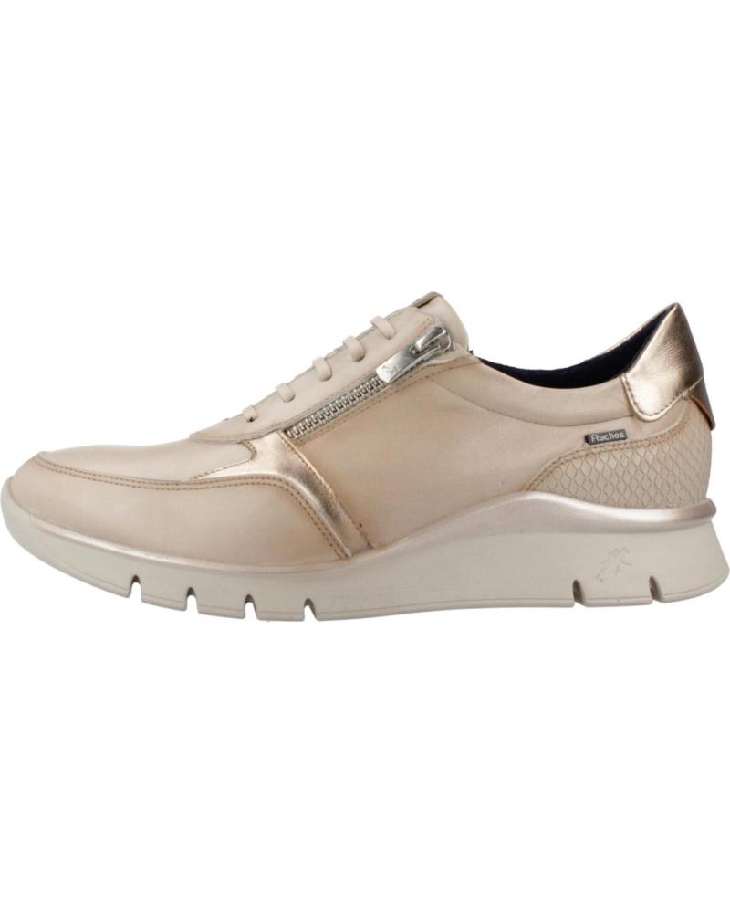 Sneaker für Damen FLUCHOS ZAPATILLAS MUJER MODELO F2070 COLOR BEIS CRISTL
