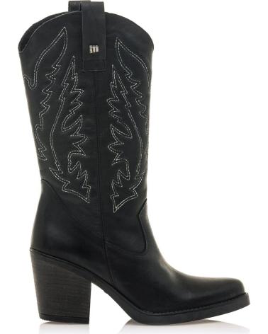 MTNG MUSTANG - BOTA COWBOY TIJUANA 54118 NEGRO BORDADA VARIOS COLORES