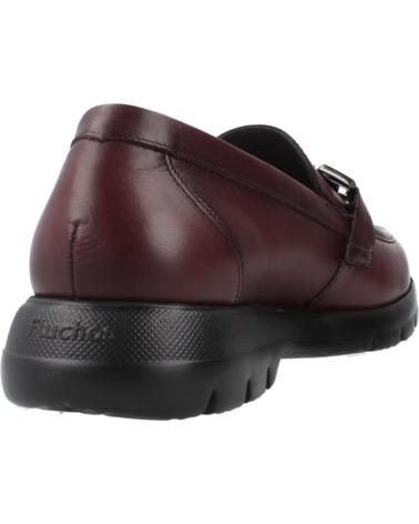 Halbschuhe FLUCHOS  für Damen MOCASINES MUJER MODELO F1794 COLOR BURDEOS  BRDEOS