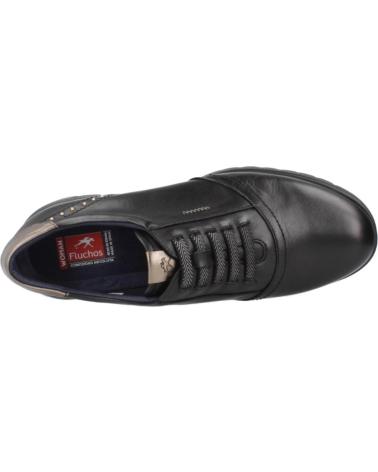 FLUCHOS BLUCHER KEILABSATZSCHUH F2096 LIVE FLUNG SCHWARZ NEGRO