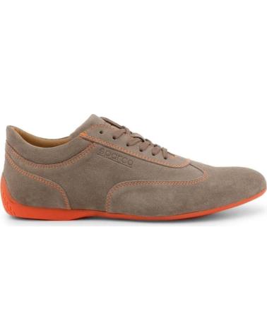 boy Trainers OTRAS MARCAS SPARCO IMOLA-GPC - SUEDE TAUPE  BROWN