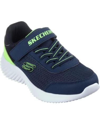 Deportivas SKECHERS  de Niña y Niño BOUNDER TREZIC BB MARINO-LIMA NVLM - 21  MAR-LIM VNLM